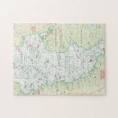 Puzzle de carte de séquoia/Rois Canyon (Horizontal)