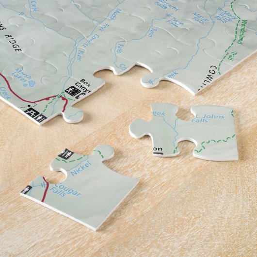 Puzzle de carte du mont Rainier (Côté)