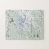 Puzzle de carte du mont Rainier (Horizontal)