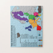Puzzle de carte d'Union européenne (Vertical)