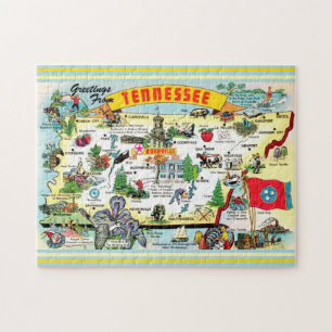 Puzzle de carte postale de l'ancien Tennessee