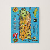 Puzzle de carte postale de Porto Rico (Vertical)