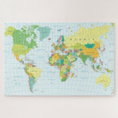 Puzzle de cartes du monde moderne (Horizontal)