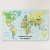 Puzzle de cartes du monde moderne (Horizontal)