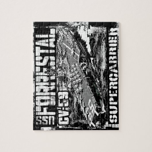 Puzzle de casse-tête de Forrestal de porte-avions (Vertical)