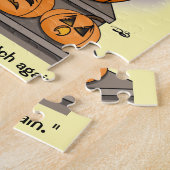 Puzzle de casse-tête drôle de citrouille (Côté)
