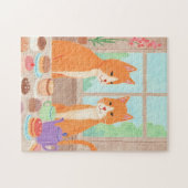 Puzzle de cats oranges et thé (Horizontal)