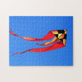 Puzzle de cerf-volant orange et jaune (Horizontal)
