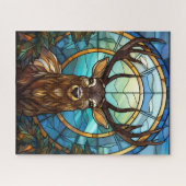 Puzzle de cerfs en verre tendu (Horizontal)