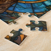 Puzzle de cerfs en verre tendu (Côté)