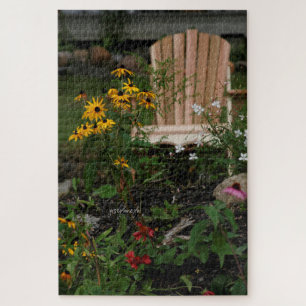 Puzzle de chaise d'Adirondack conçu par le