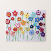 Puzzle de champ de fleurs de Crochet (Horizontal)