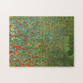 Puzzle de champ de pavot de Gustav Klimt (Horizontal)