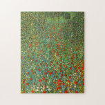 Puzzle de champ de pavot de Gustav Klimt<br><div class="desc">Puzzle de champ de pavot de Gustav Klimt. Peinture à l'huile sur la toile à partir de 1907. Un des paysages les plus enchanteurs de Gustav Klimt de l'artiste autrichien, champ de pavot comporte un beau champ des pavots rouges de floraison s'étendant dans la distance avec des arbres se levant...</div>