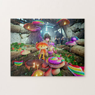 Puzzle de champignons et de fées