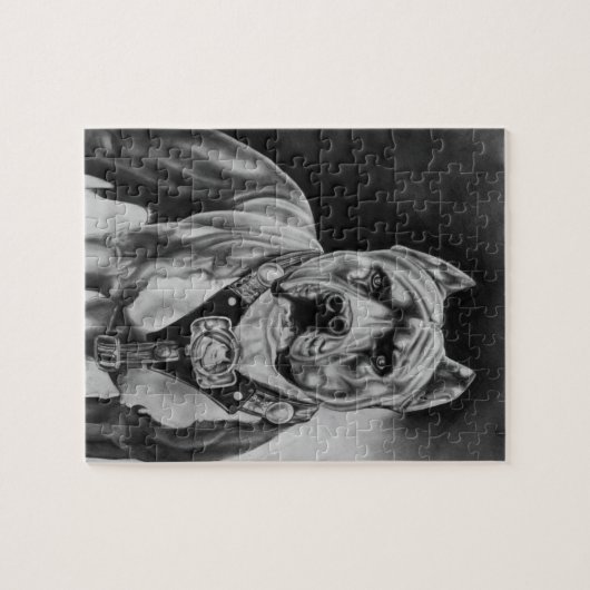 PUZZLE DE CHARCOIL PITBULL DRAWNING (Horizontal)