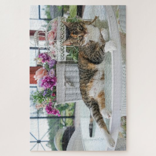 puzzle de chat à l'heure du printemps (Vertical)