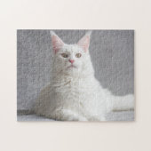 Puzzle de chat blanc (Horizontal)