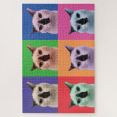 Puzzle de chat blanc et noir (Vertical)