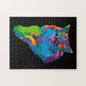 Puzzle de chat coloré (Horizontal)