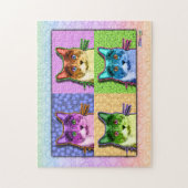 Puzzle de chat d'art de bruit (Vertical)