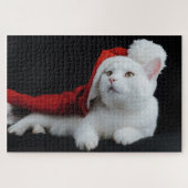 Puzzle de chat de Noël (Horizontal)