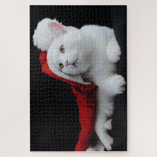 Puzzle de chat de Noël (Vertical)
