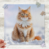 Puzzle de chat Dream Ginger d'hiver