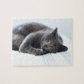 Puzzle de chat gris mou (Horizontal)