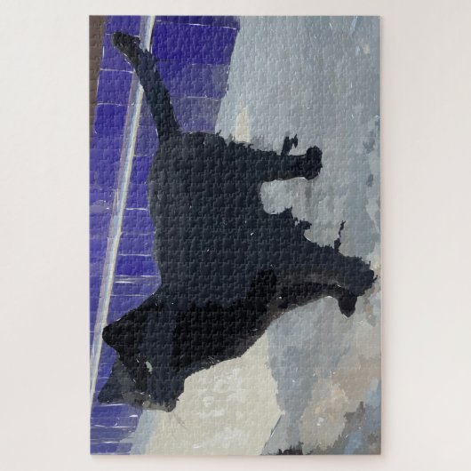 Puzzle de chat noir (Vertical)