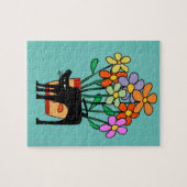 Puzzle de chat noir (Horizontal)