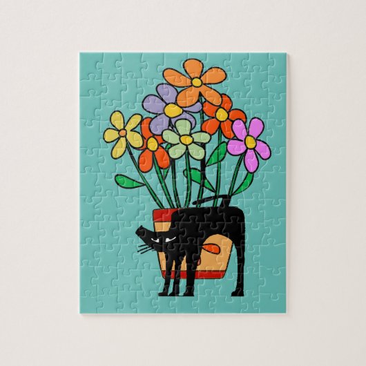 Puzzle de chat noir (Vertical)