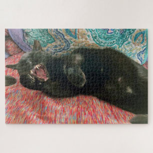 Puzzle de chat noir