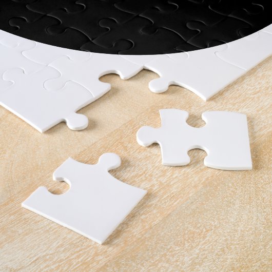 Puzzle de chat noir d'Halloween (Côté)