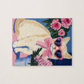 Puzzle de chat Preppy (Horizontal)