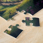 Puzzle de château de prairie fleurie (Côté)
