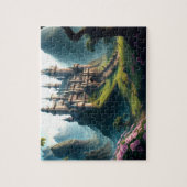 Puzzle de château de prairie fleurie (Vertical)