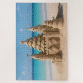 Puzzle de château de sable de Noël (Vertical)