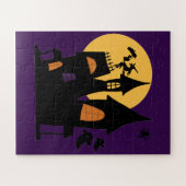 Puzzle de château de sorcières - Éffrayant Hallowe (Horizontal)