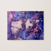 Puzzle de chaton sorcière mignon (Horizontal)