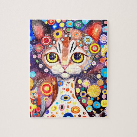 Puzzle de chaton unique coloré (Vertical)