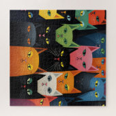 PUZZLE DE CHATS COLORÉS ART GRAND (Horizontal)
