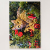 puzzle de chats d'arbre de noël (Vertical)