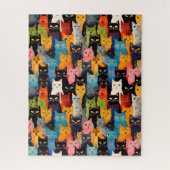 Puzzle de chats multicolores (Vertical)