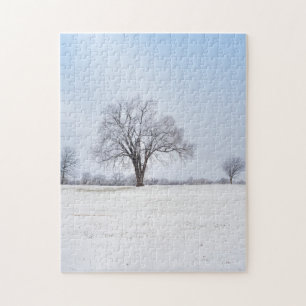 Puzzle de chêne d'hiver mis en évidence