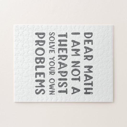 Puzzle De chères maths je ne suis pas un thérapeute (Horizontal)