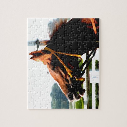 Puzzle de cheval de course (Vertical)