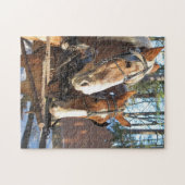 Puzzle de chevaux d'hiver (Horizontal)