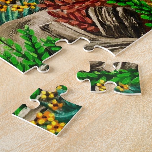 Puzzle de chèvre blanche sauvage (Côté)