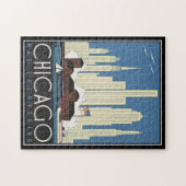 Puzzle de Chicago Vintage (Horizontal)